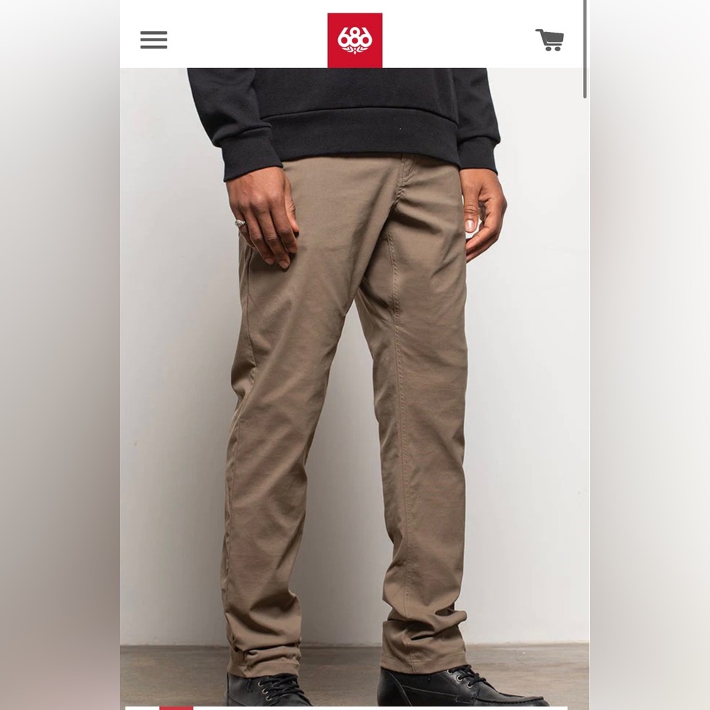 686 Men’s Slim Fit Everywhere Pant in Tobacco size 32x32